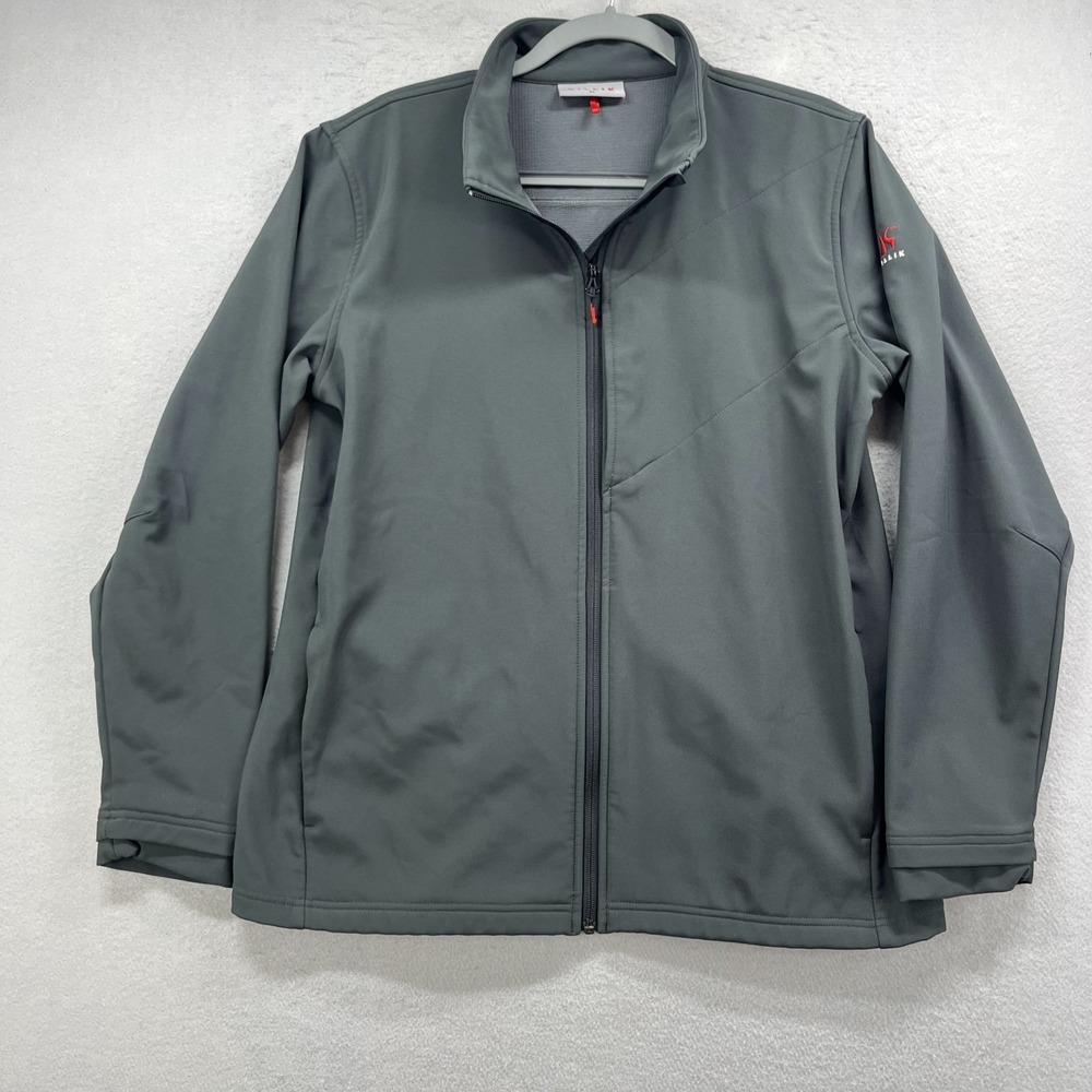 Killik‎ Jacket Mens Extra Large Gray Full Zip Softshell Waffle Lining Tactical